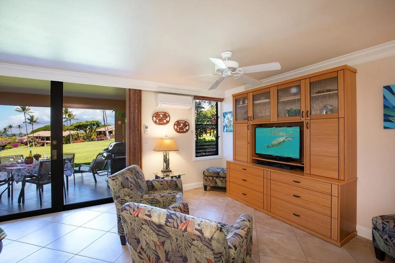 Apartment Beach Front King Bed Ocean View Studio In Wailea Ekahi